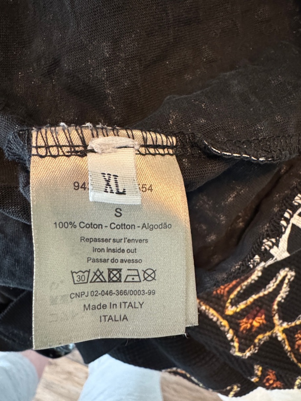 Dior Black and White Logo Short Sleeve Tee - Picture 3 of 4